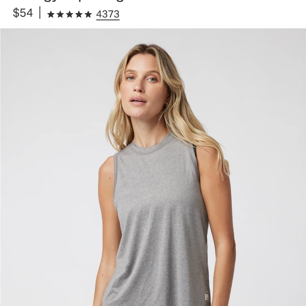 Vuori Energy Top -Long (color is Mist) - it’s a grey/blue/green